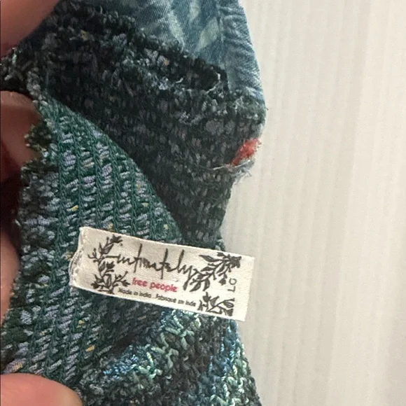 Free people intimately Gabriela maxi floral boho halter dress size large - Picture 6 of 7